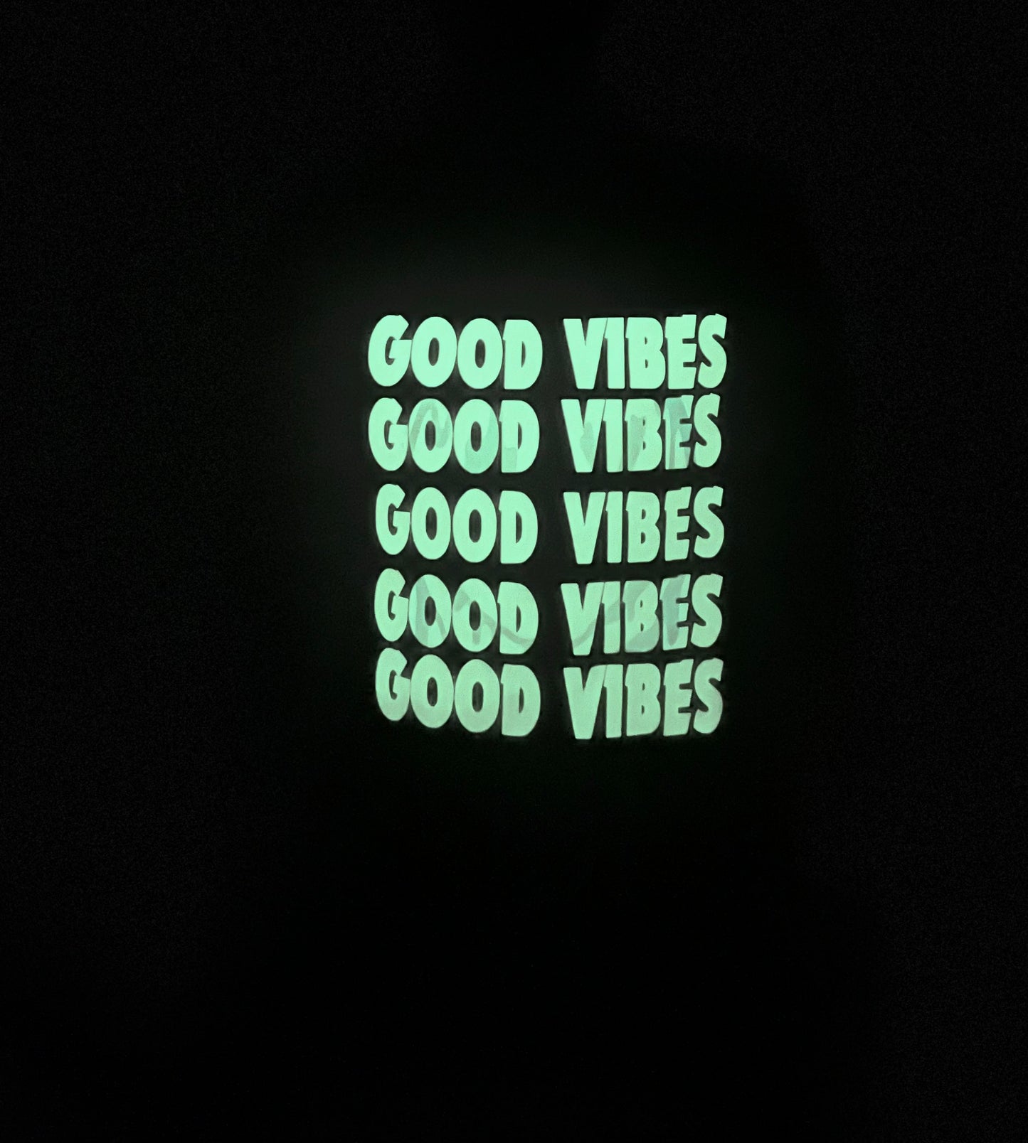 Glow in Dark Good Vibe Graphic Tee Unisex True to size