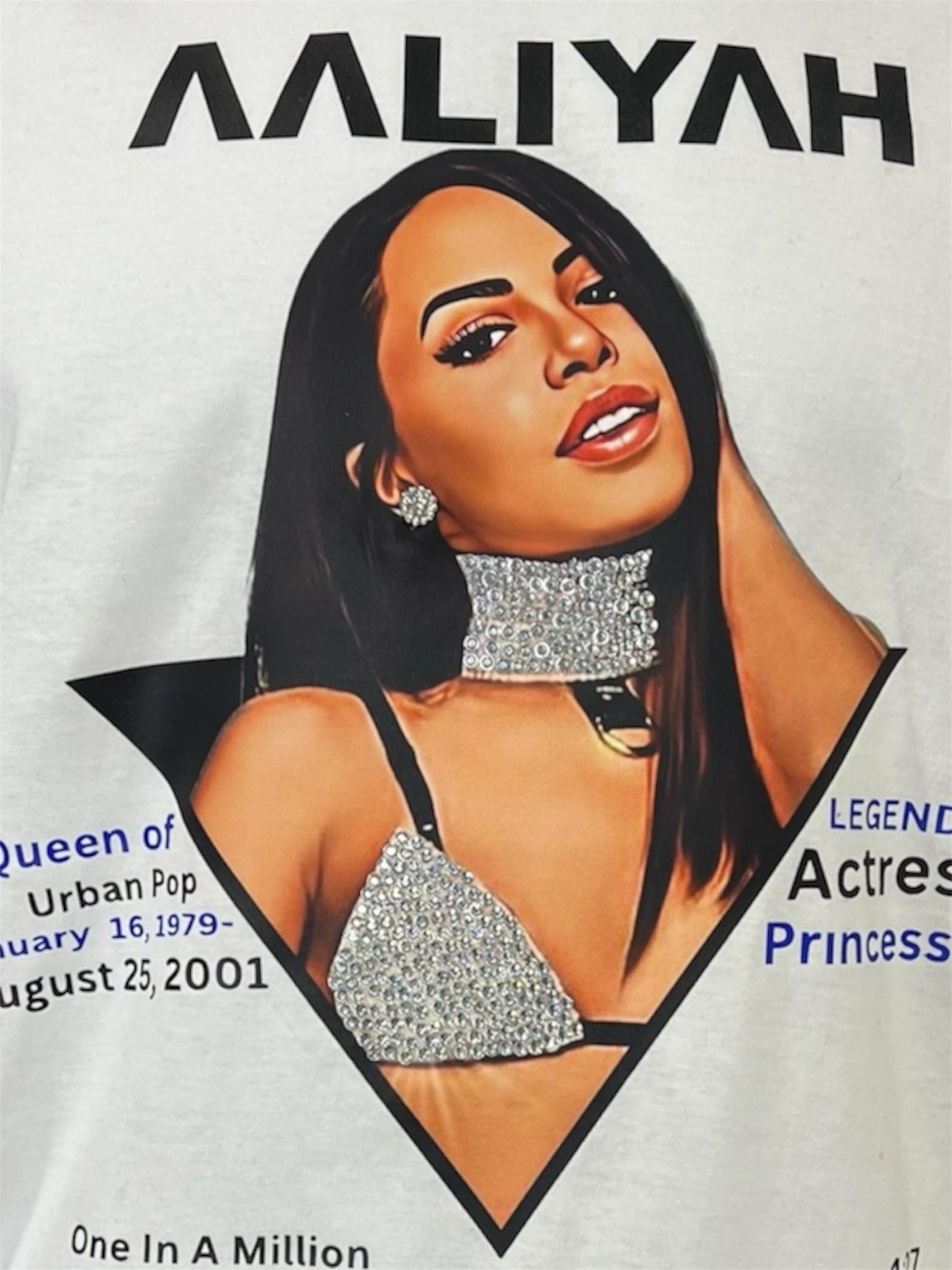 Aaliyah Rhinestone T-Shirt