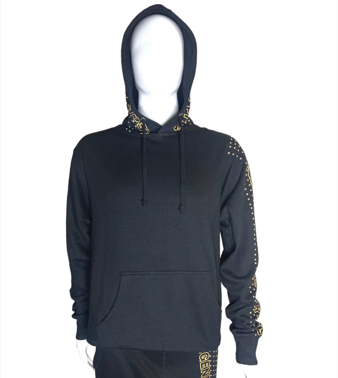 LegendaryFits Gold Rhinestone Hoodie