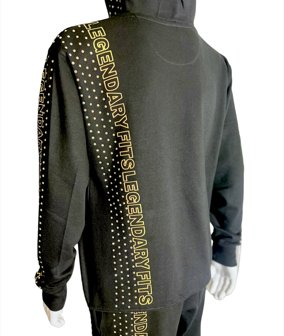LegendaryFits Gold Rhinestone Hoodie