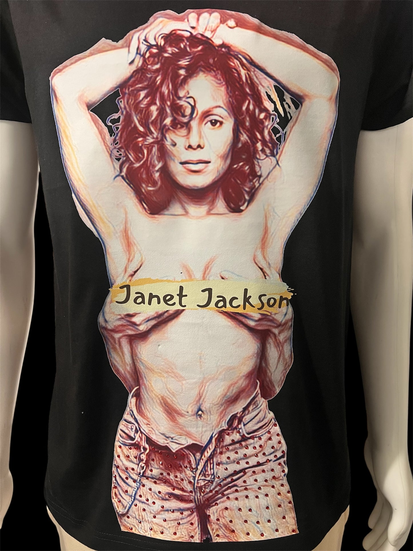 Janet Jackson Rhinestone T-Shirt